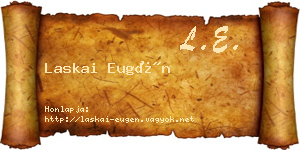Laskai Eugén névjegykártya